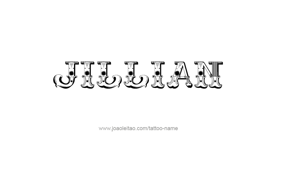 Tattoo Design Name Jillian   