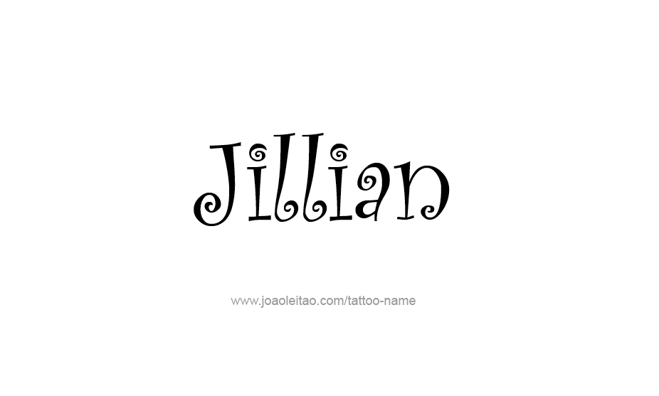 Tattoo Design Name Jillian   