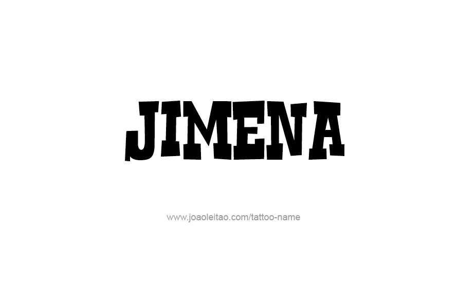 Tattoo Design Name Jimena   