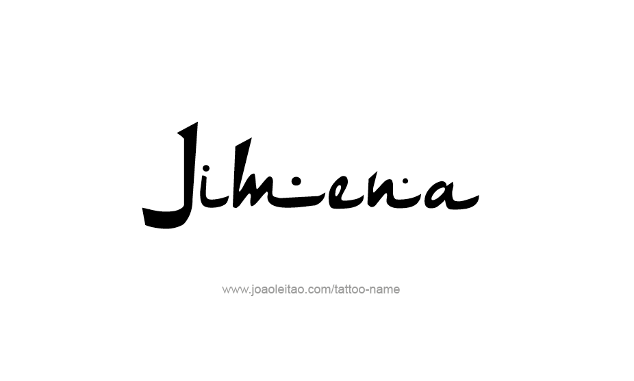 Tattoo Design Name Jimena   