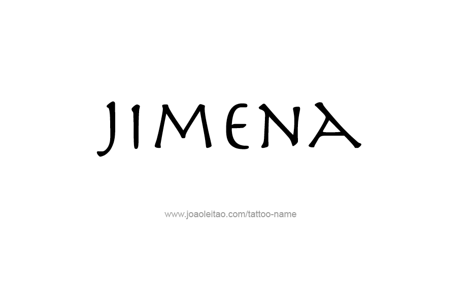 Tattoo Design Name Jimena   