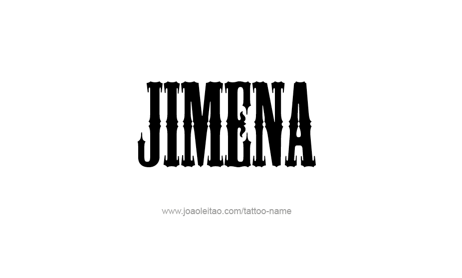 Tattoo Design Name Jimena   