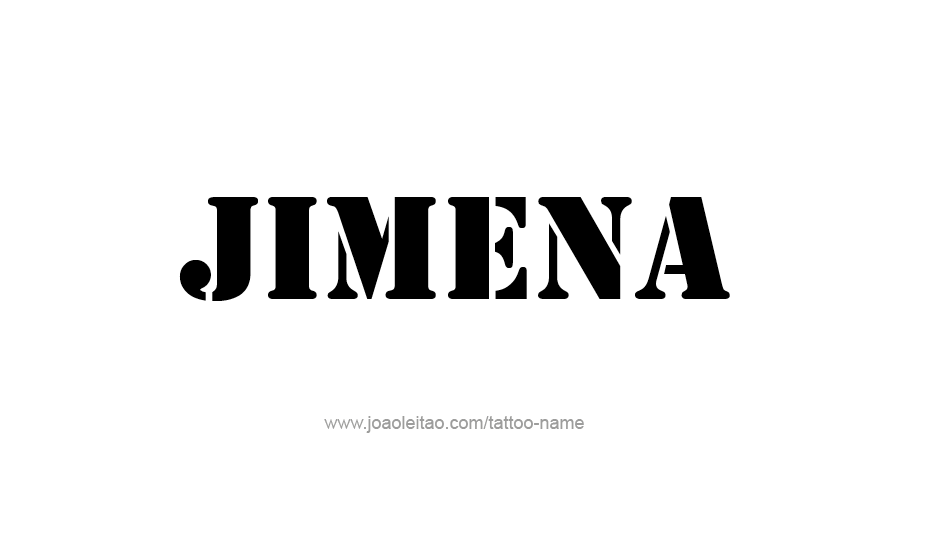 Tattoo Design Name Jimena   