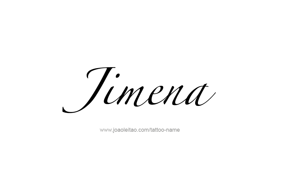 Tattoo Design Name Jimena   