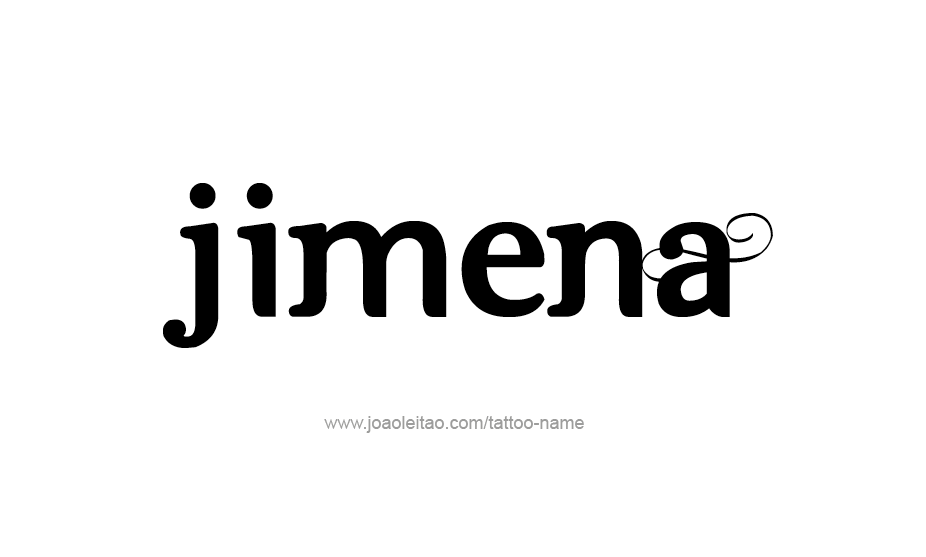 Tattoo Design Name Jimena   