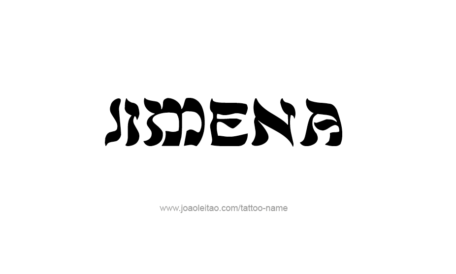 Tattoo Design Name Jimena   