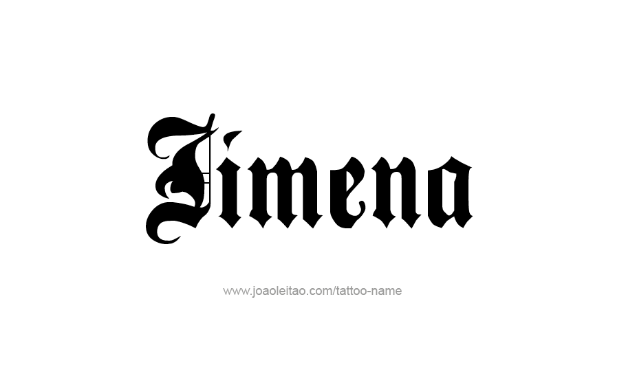 Tattoo Design Name Jimena   