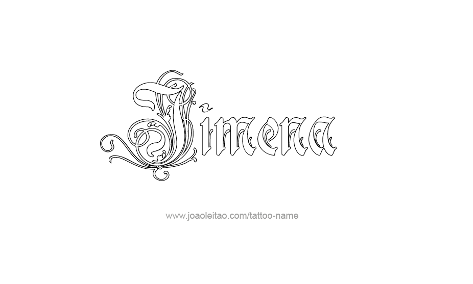 Tattoo Design Name Jimena   