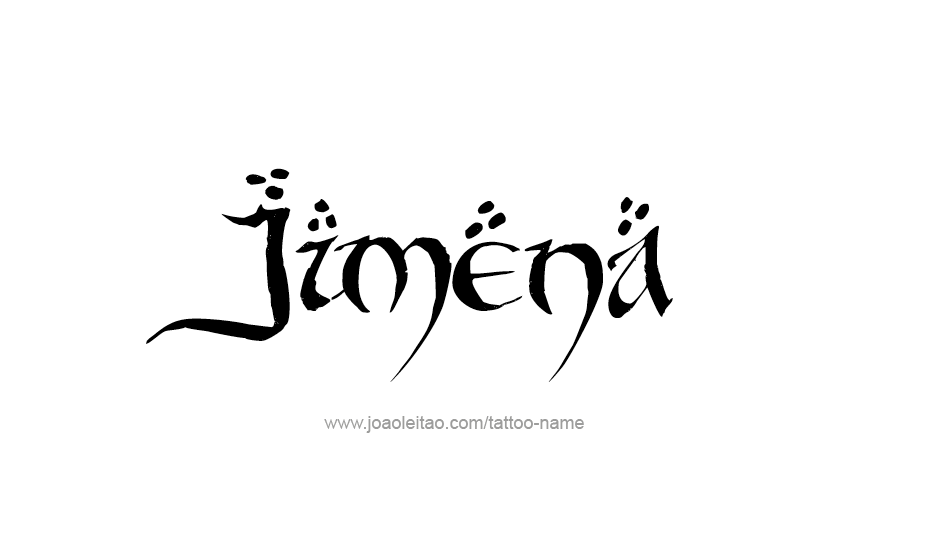 Tattoo Design Name Jimena   