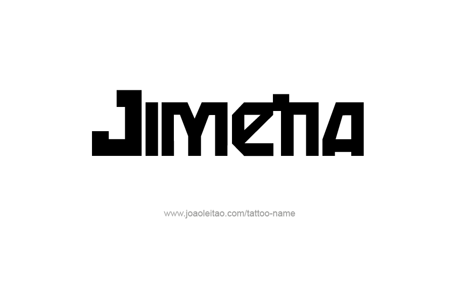 Tattoo Design Name Jimena   