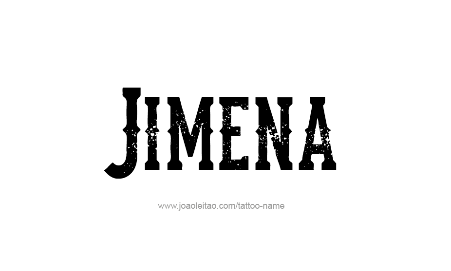 Tattoo Design Name Jimena   