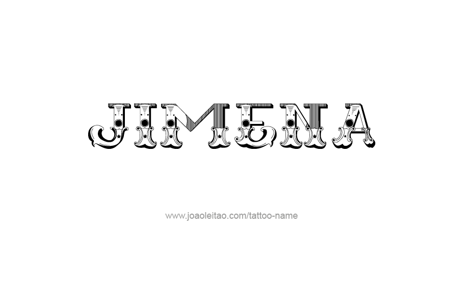 Tattoo Design Name Jimena   