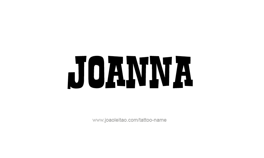 Tattoo Design Name Joanna   