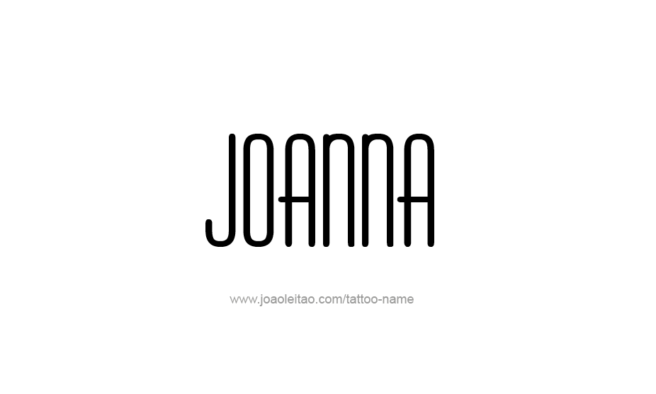 Tattoo Design Name Joanna   