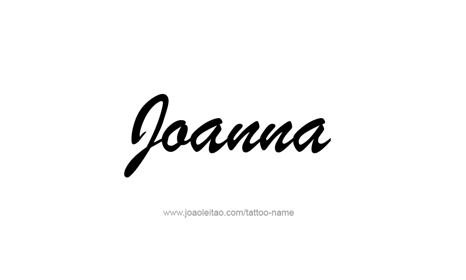 Tattoo Design Name Joanna   