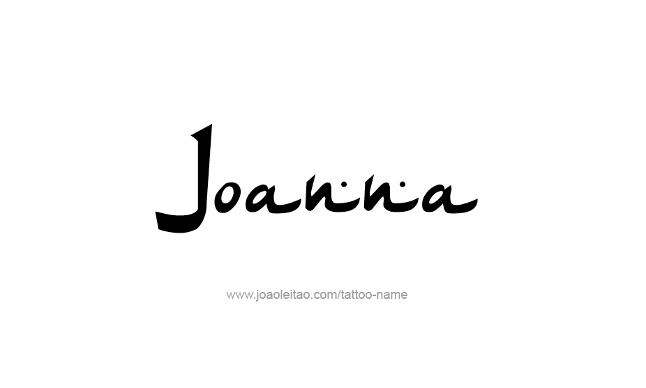 Tattoo Design Name Joanna   