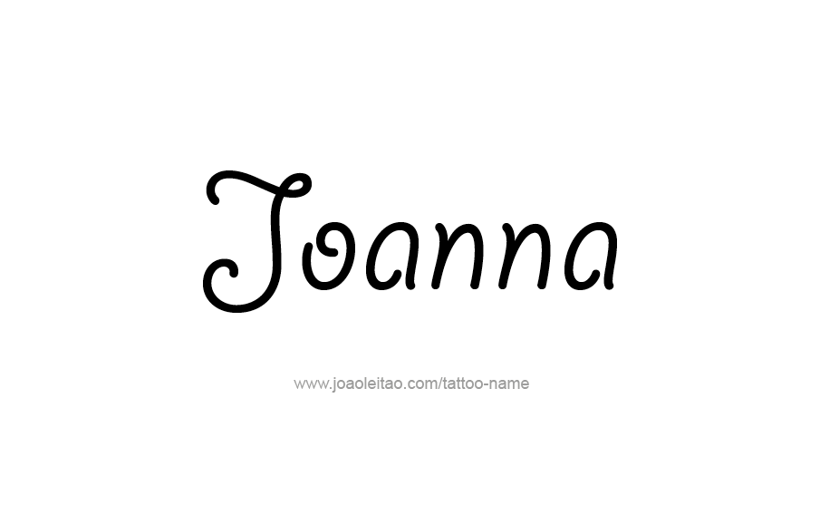 Tattoo Design Name Joanna   