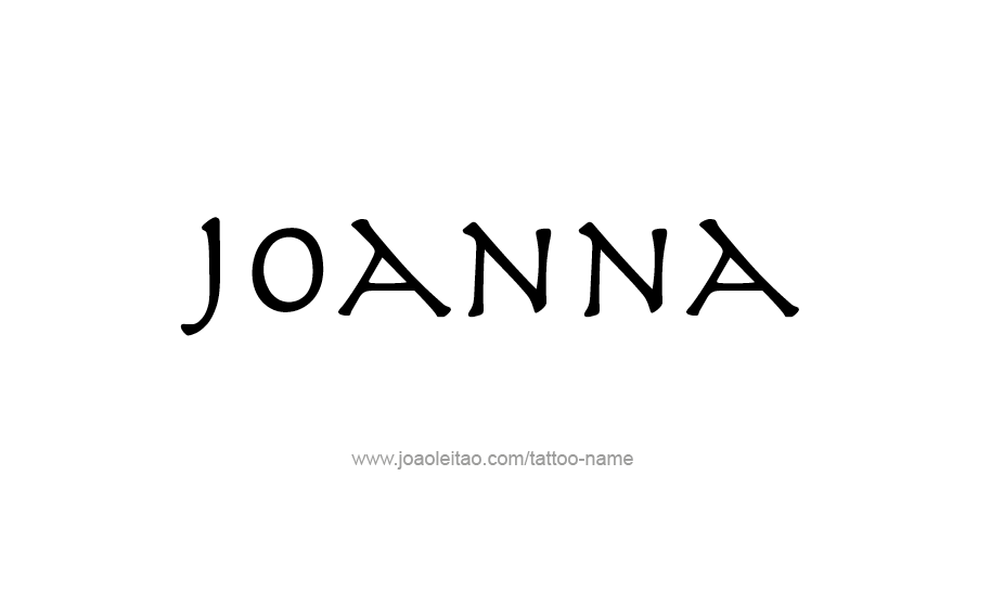 Tattoo Design Name Joanna   