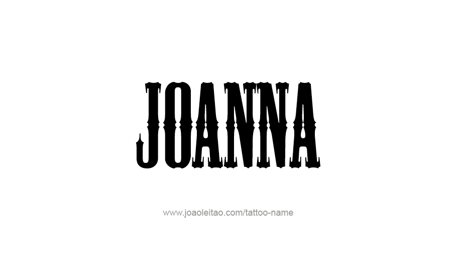 Tattoo Design Name Joanna   