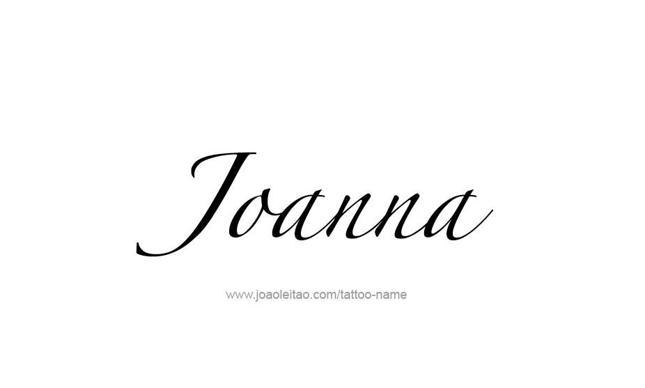 Tattoo Design Name Joanna   