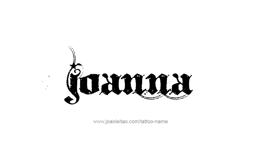 Tattoo Design Name Joanna   