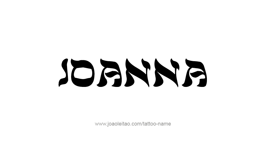 Tattoo Design Name Joanna   