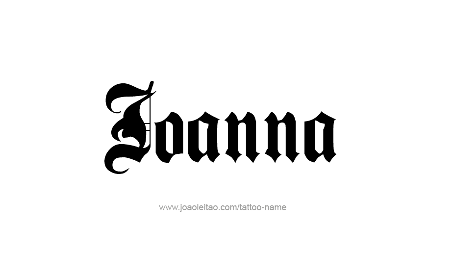 Tattoo Design Name Joanna   