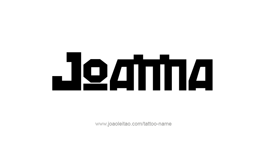 Tattoo Design Name Joanna   