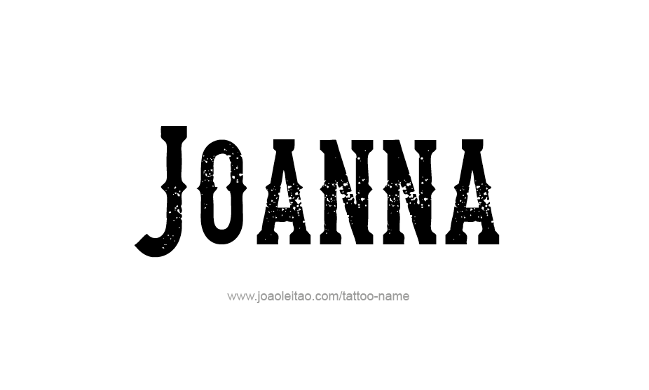 Tattoo Design Name Joanna   