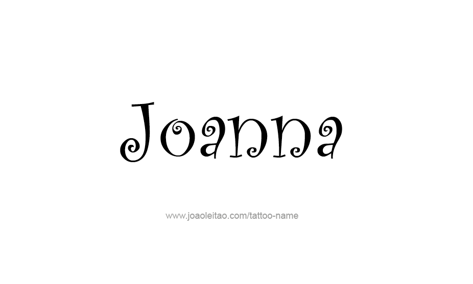 Tattoo Design Name Joanna   