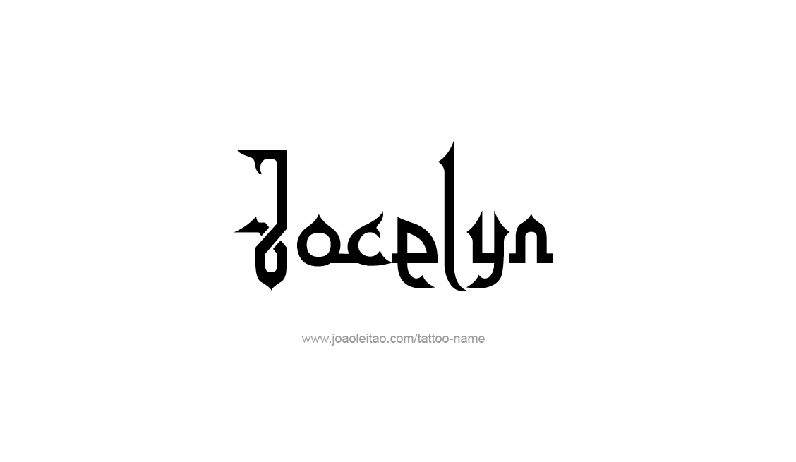 Tattoo Design Name Jocelyn   