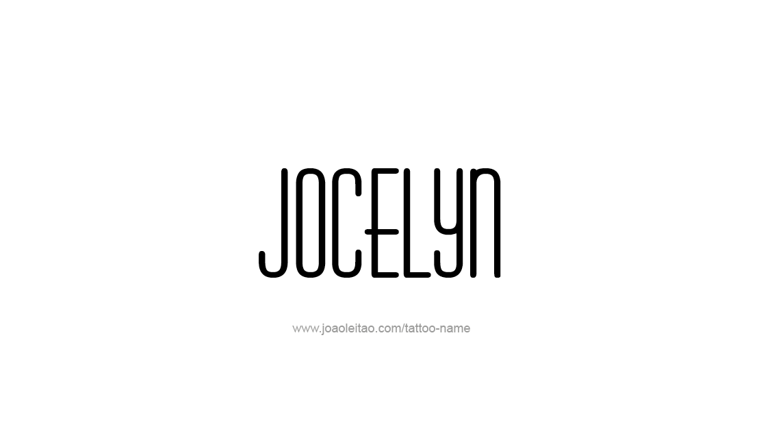 Tattoo Design Name Jocelyn   