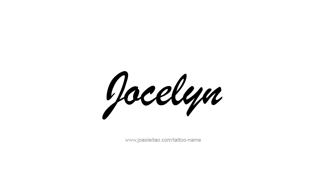 Tattoo Design Name Jocelyn   