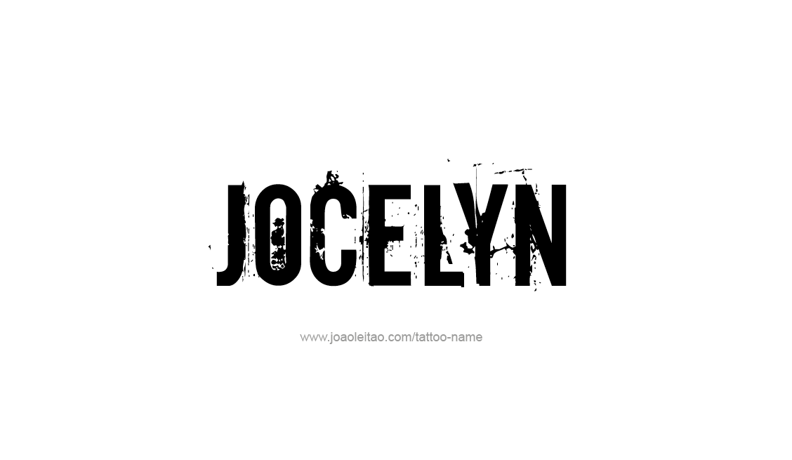 Tattoo Design Name Jocelyn   