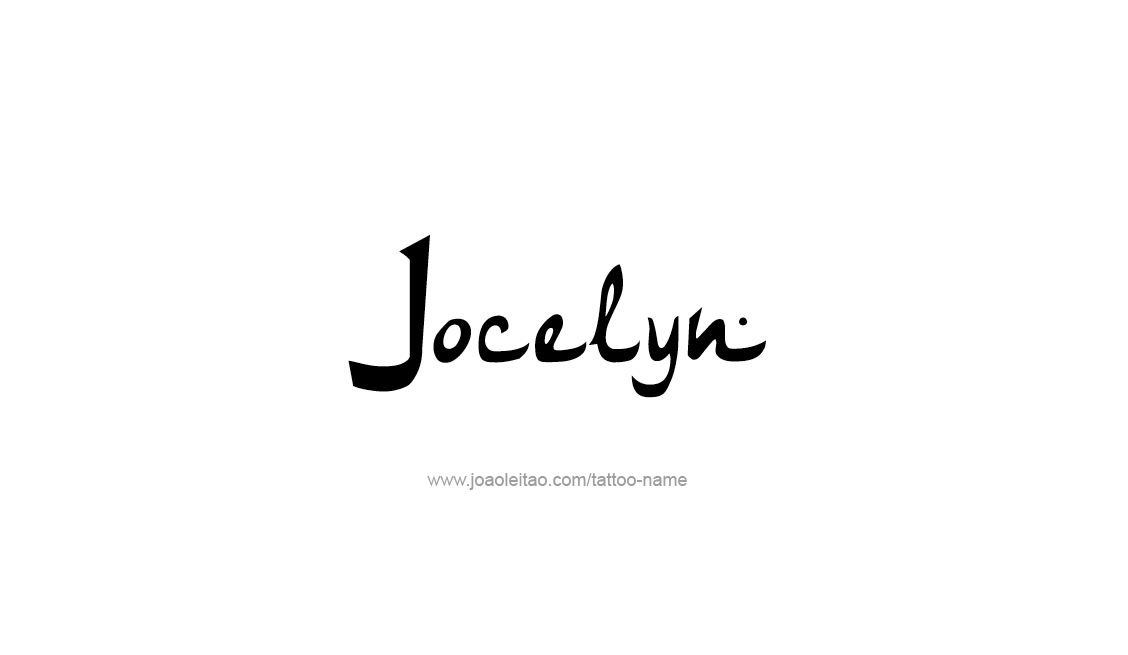 Tattoo Design Name Jocelyn   