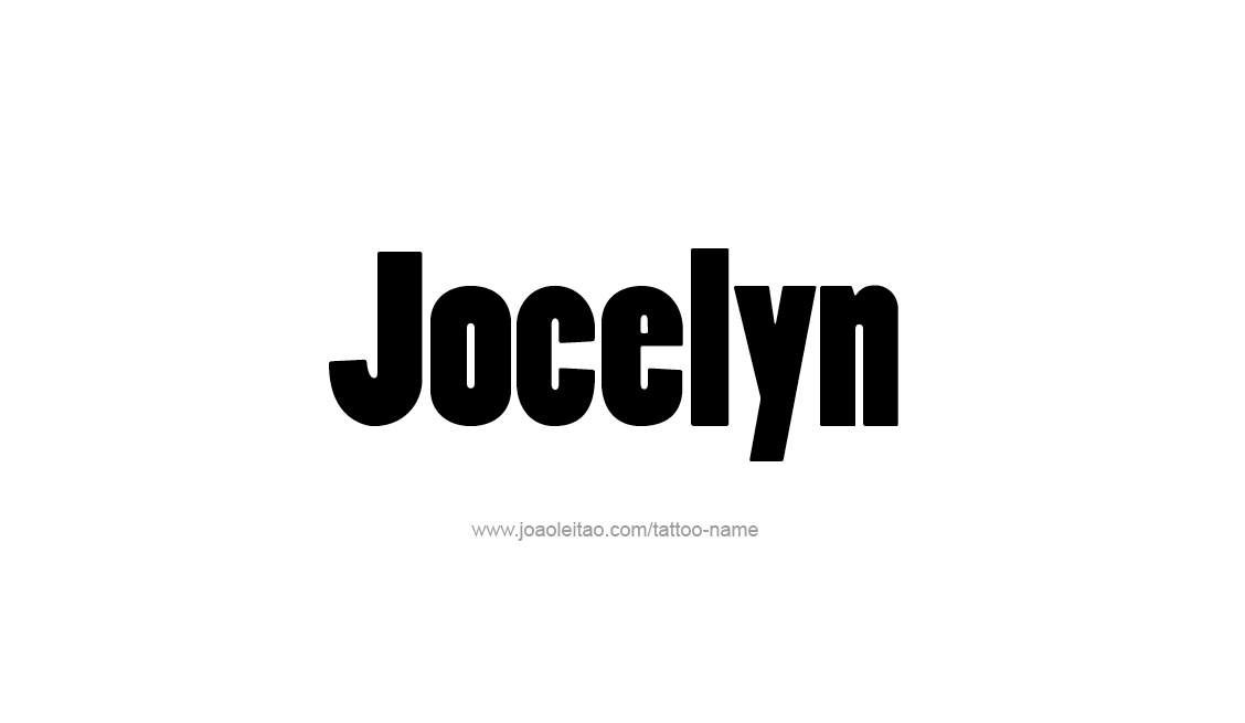 Tattoo Design Name Jocelyn   