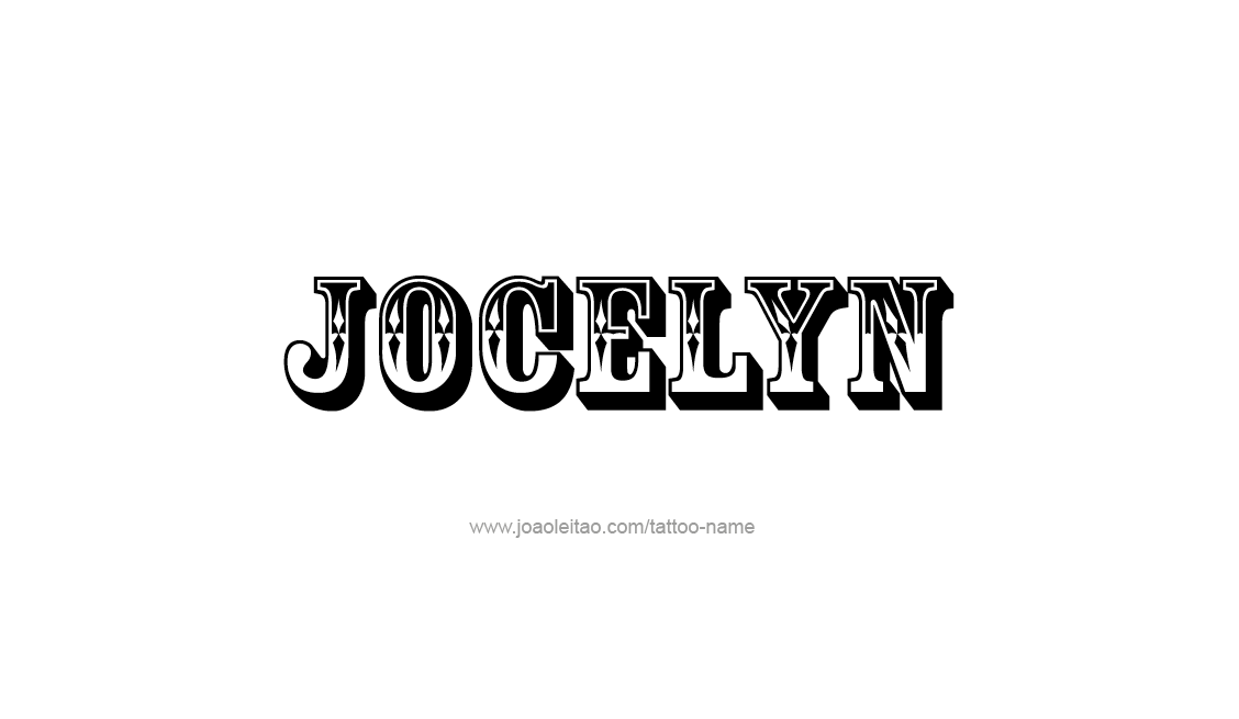 Tattoo Design Name Jocelyn   