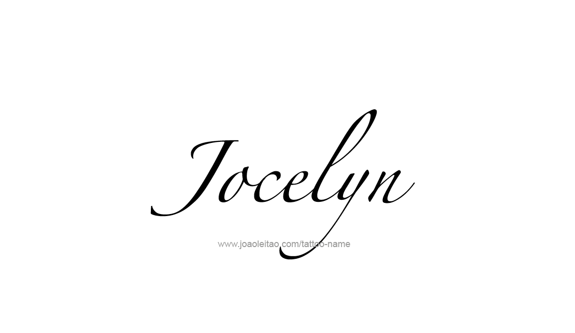 Tattoo Design Name Jocelyn   