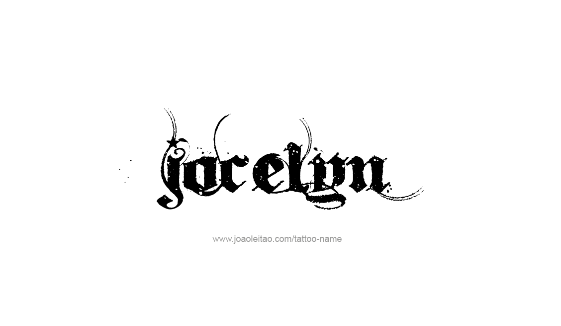 Tattoo Design Name Jocelyn   