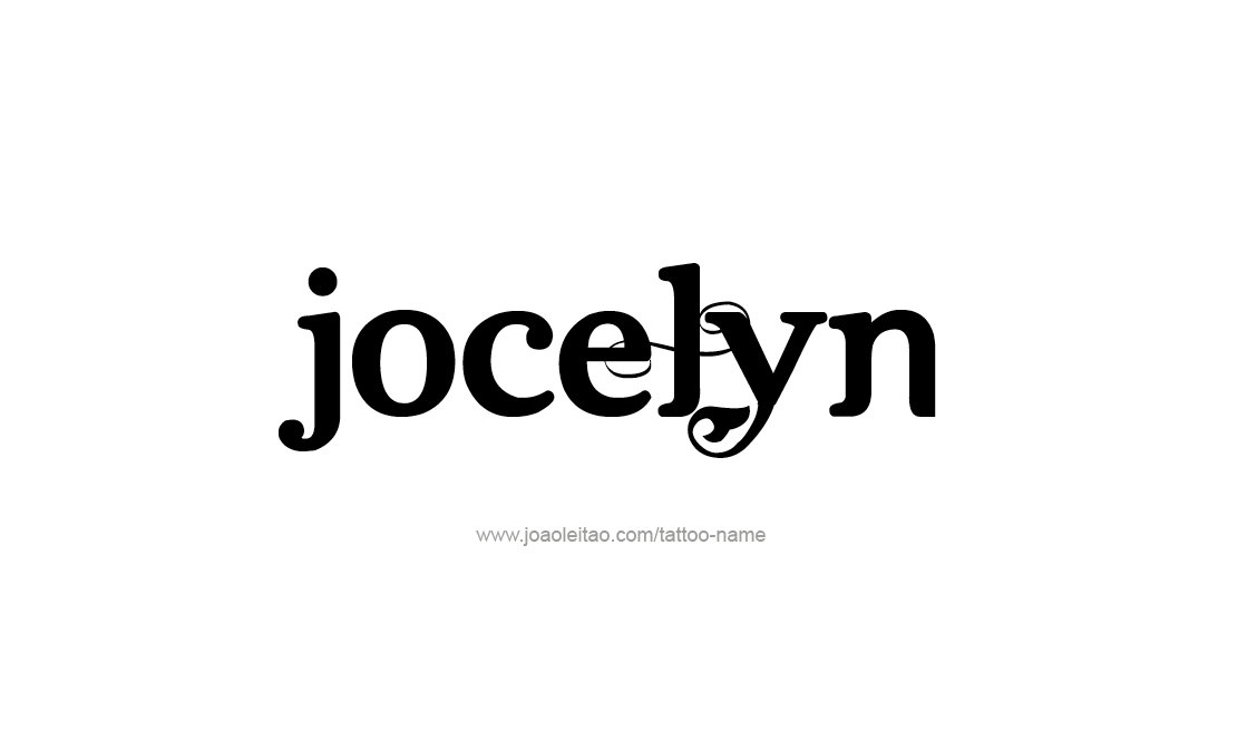 Tattoo Design Name Jocelyn   