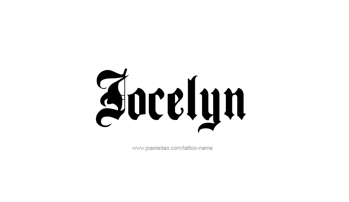 Tattoo Design Name Jocelyn   