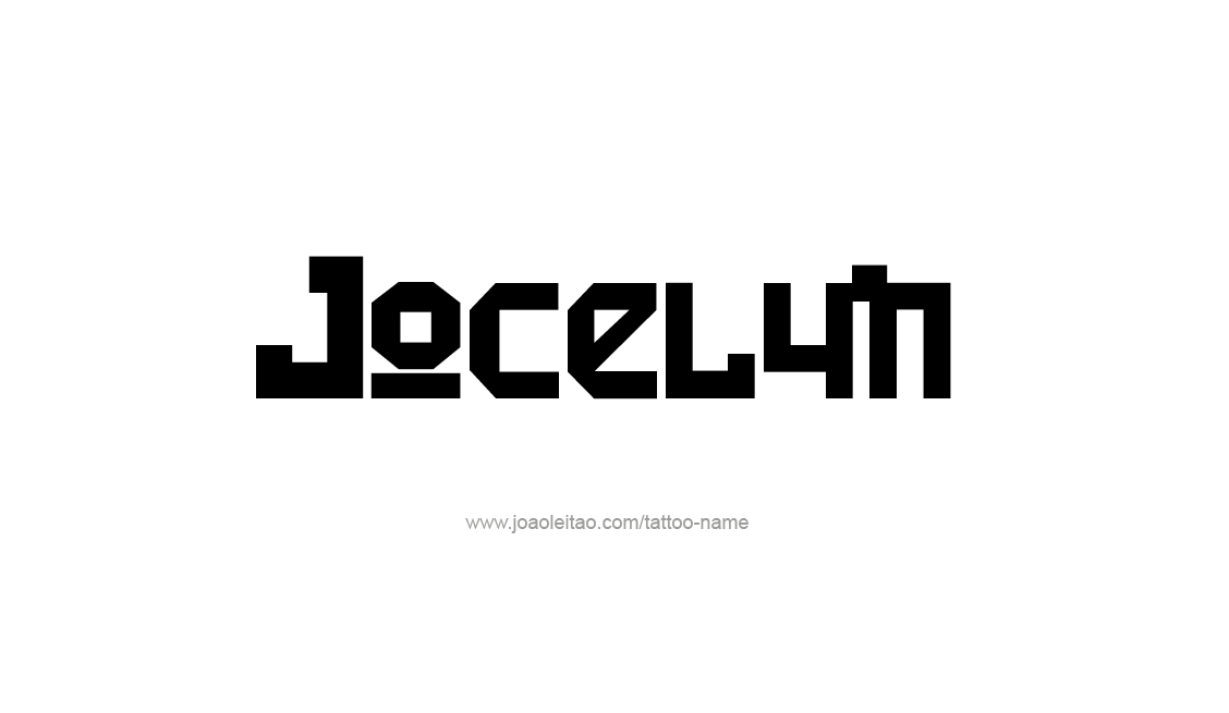 Tattoo Design Name Jocelyn   