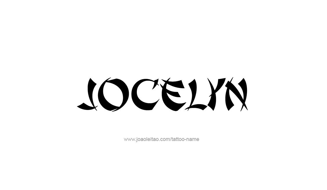 Tattoo Design Name Jocelyn   