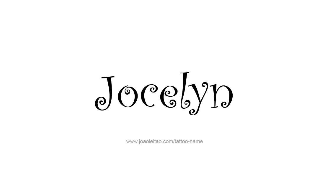 Tattoo Design Name Jocelyn   