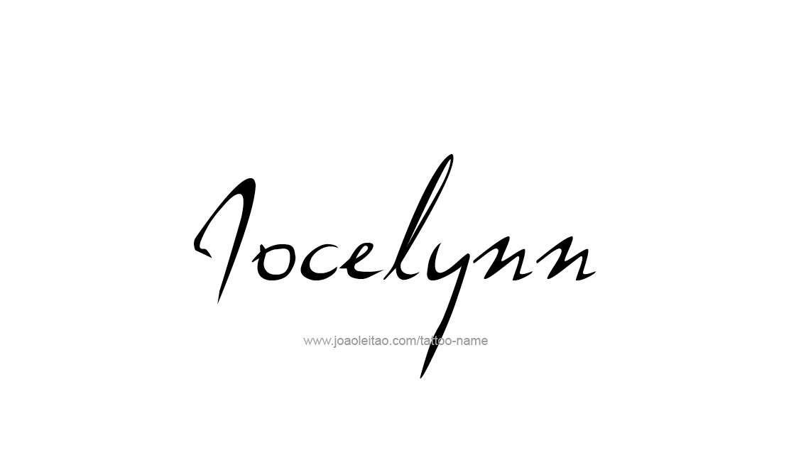 Tattoo Design Name Jocelynn   