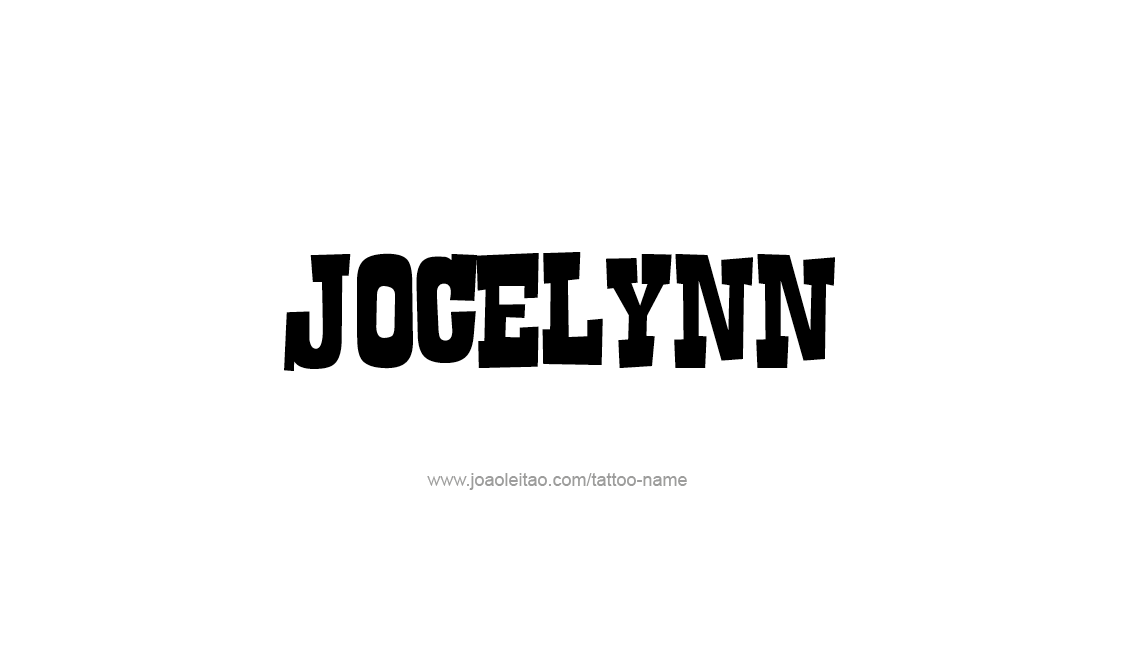 Tattoo Design Name Jocelynn   