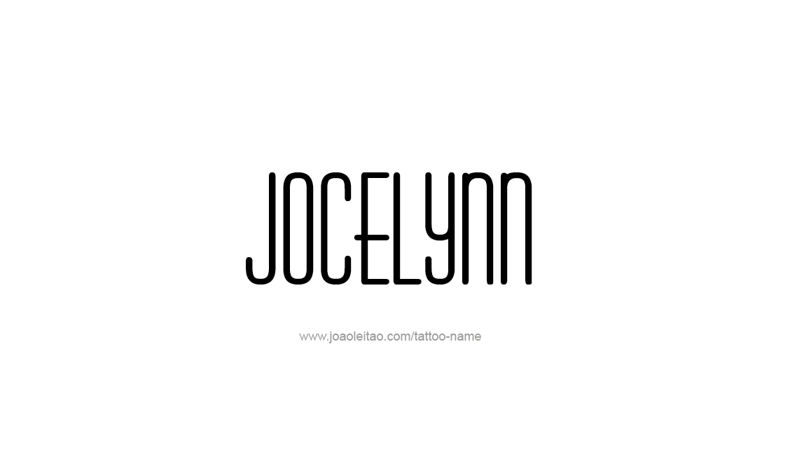 Tattoo Design Name Jocelynn   