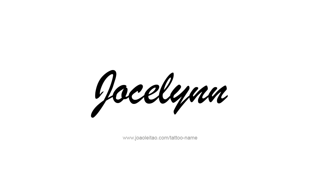 Tattoo Design Name Jocelynn   