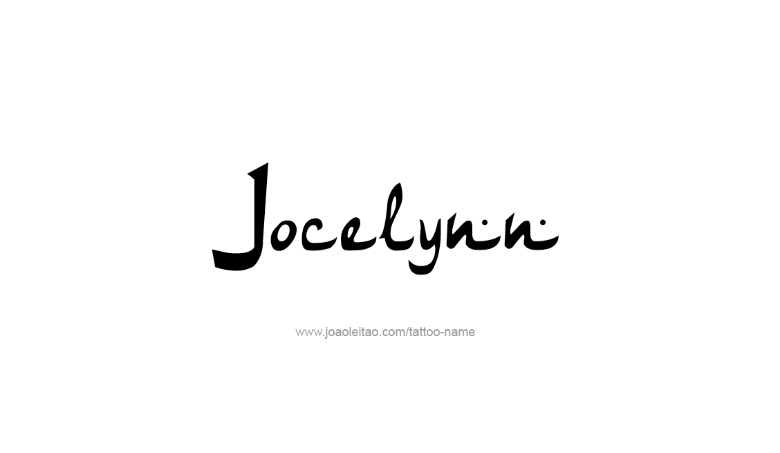 Tattoo Design Name Jocelynn   