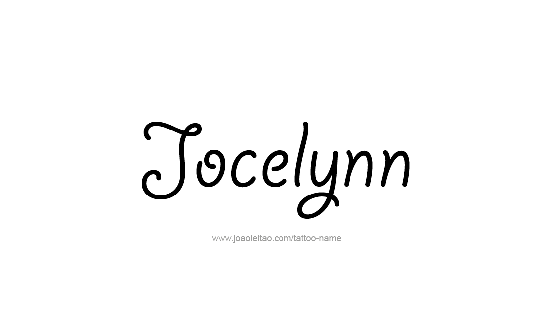 Tattoo Design Name Jocelynn   